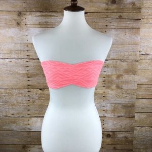 PINK Victoria’s Secret Coral Swimsuit Top Sz S‎